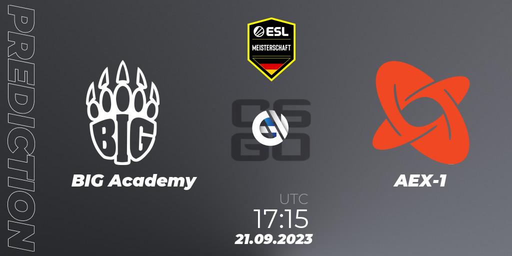 BIG Academy - AEX-1: прогноз. 21.09.2023 at 17:15, Counter-Strike (CS2), ESL Meisterschaft: Autumn 2023