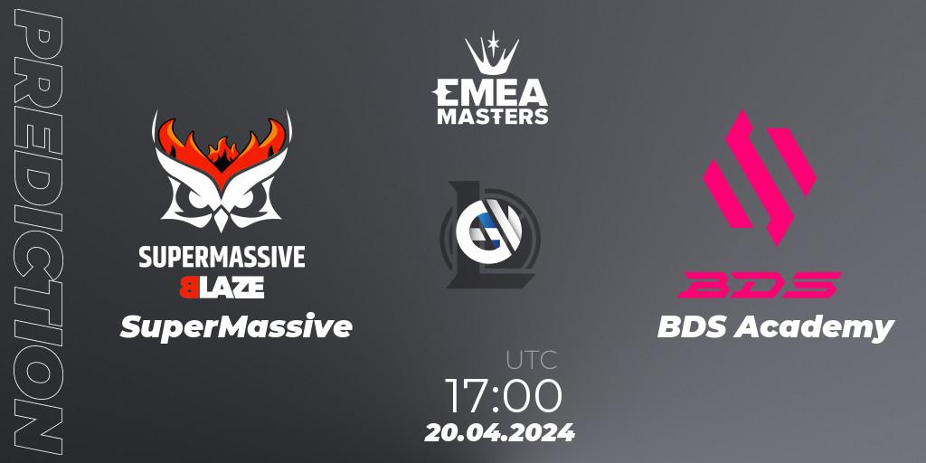 SuperMassive - BDS Academy: прогноз. 20.04.24, LoL, EMEA Masters Spring 2024 - Group Stage