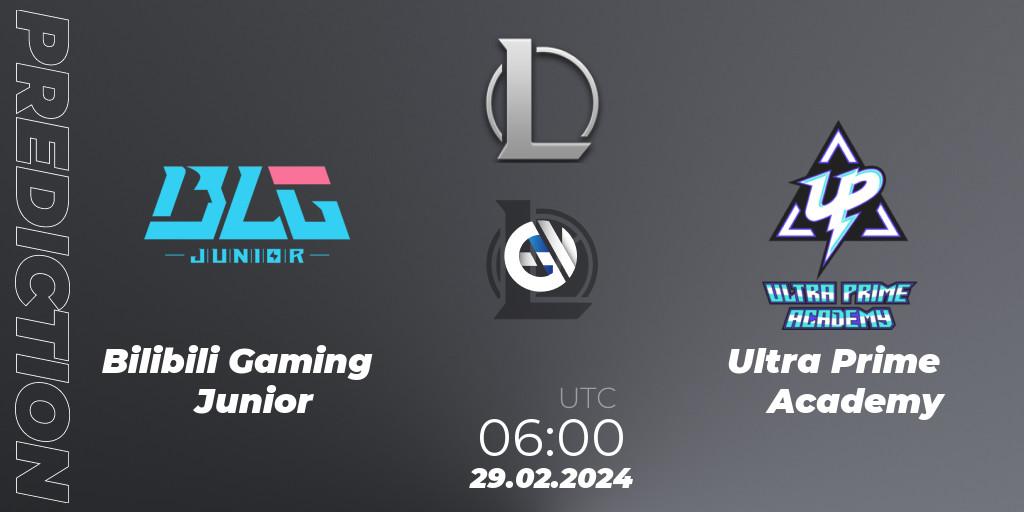 Bilibili Gaming Junior - Ultra Prime Academy: прогноз. 29.02.2024 at 06:00, LoL, LDL 2024 - Stage 1
