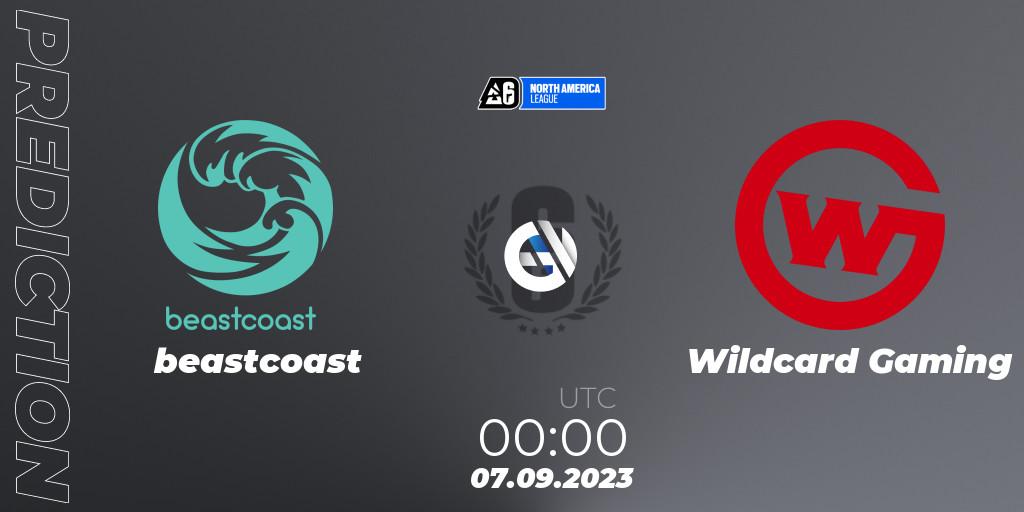 beastcoast - Wildcard Gaming: прогноз. 07.09.2023 at 00:45, Rainbow Six, North America League 2023 - Stage 2