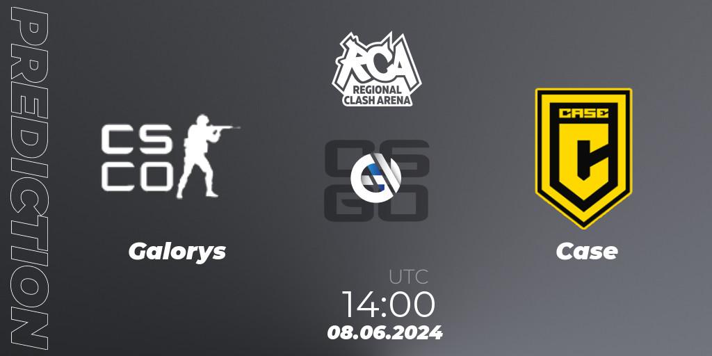 Galorys - Case: прогноз. 08.06.2024 at 14:00, Counter-Strike (CS2), Regional Clash Arena South America
