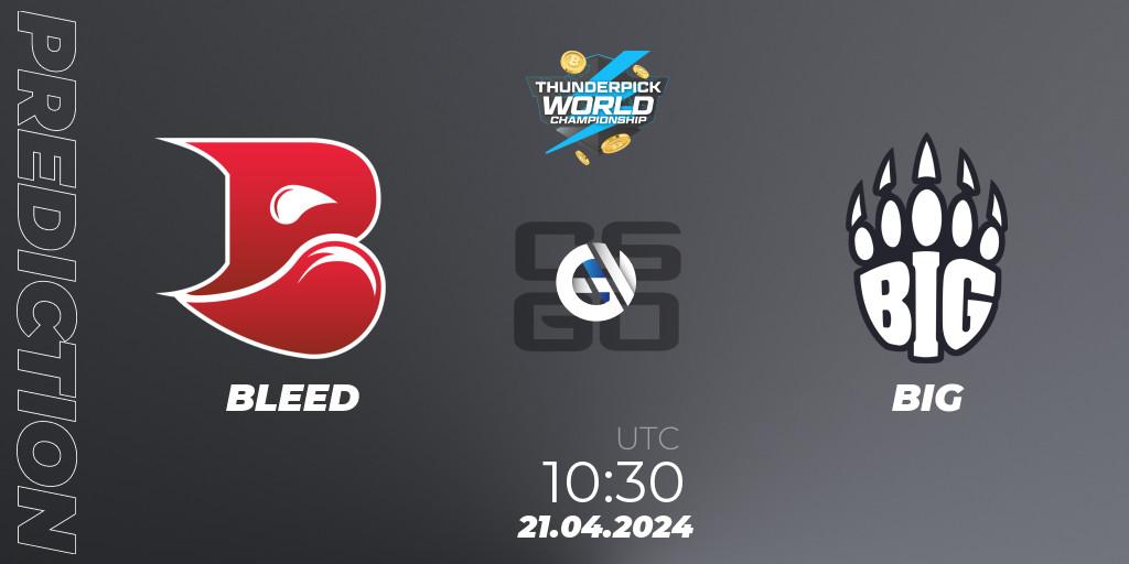 BLEED - BIG: прогноз. 21.04.24, CS2 (CS:GO), Thunderpick World Championship 2024: European Series #1