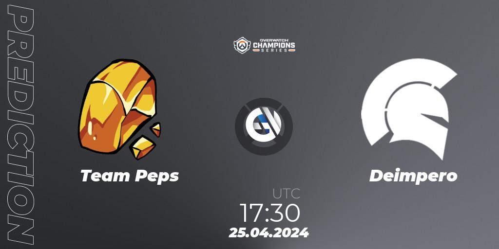 Team Peps - Deimpero: прогноз. 25.04.2024 at 17:30, Overwatch, Overwatch Champions Series 2024 - EMEA Stage 2 Main Event