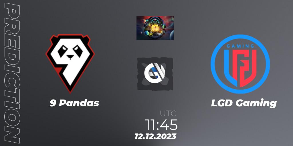 9 Pandas - LGD Gaming: прогноз. 12.12.2023 at 12:45, Dota 2, ESL One - Kuala Lumpur 2023