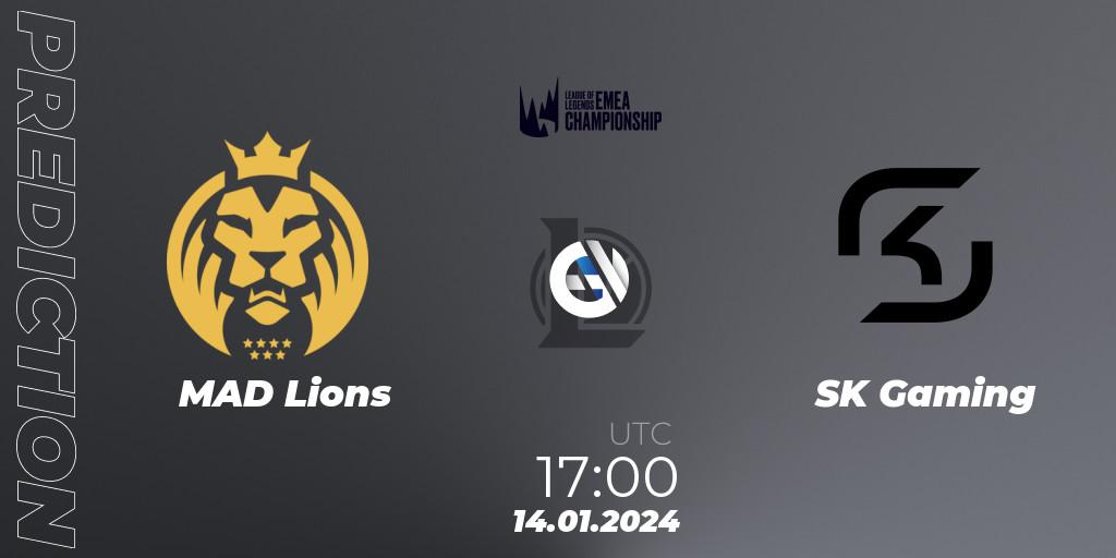MAD Lions - SK Gaming: прогноз. 14.01.24, LoL, LEC Winter 2024 - Regular Season