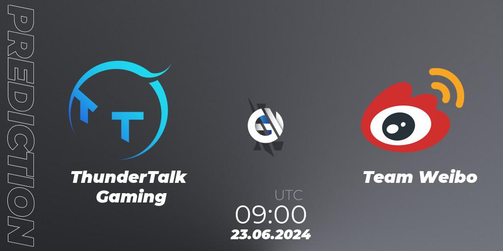 ThunderTalk Gaming - Team Weibo: прогноз. 23.06.2024 at 09:00, Wild Rift, Wild Rift Super League Summer 2024 - 5v5 Tournament Group Stage