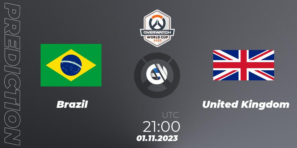 Brazil - United Kingdom: прогноз. 01.11.2023 at 21:00, Overwatch, Overwatch World Cup 2023