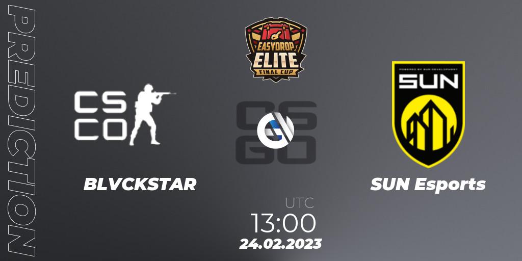 BLVCKSTAR - SUN Esports: прогноз. 24.02.2023 at 13:00, Counter-Strike (CS2), FASTCUP Elite Cup #1