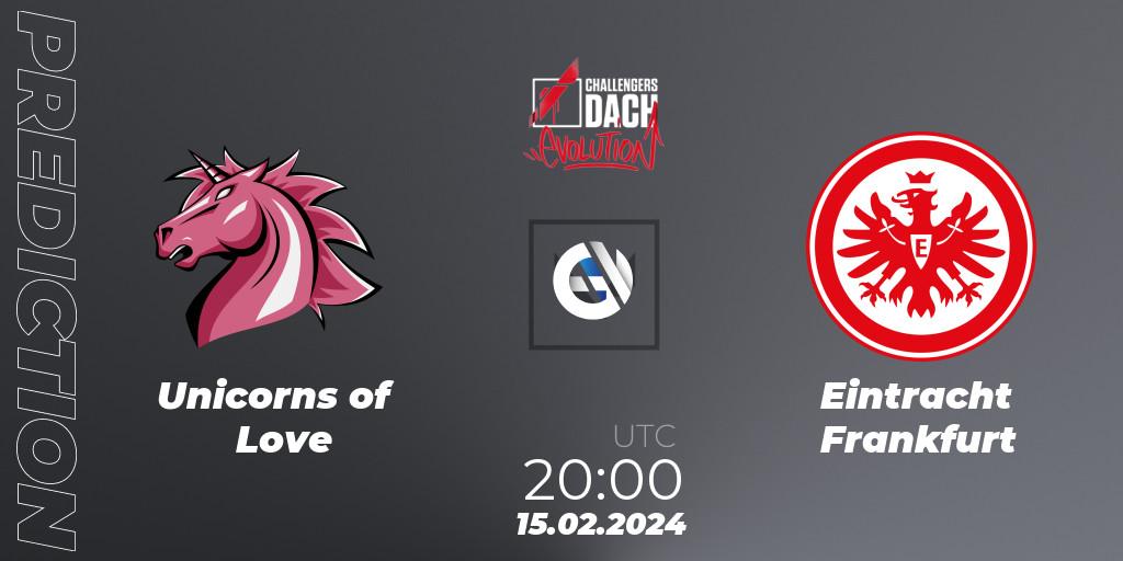 Unicorns of Love - Eintracht Frankfurt: прогноз. 15.02.2024 at 20:00, VALORANT, VALORANT Challengers 2024 DACH: Evolution Split 1