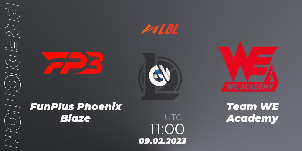 FunPlus Phoenix Blaze - Team WE Academy: прогноз. 09.02.23, LoL, LDL 2023 - Swiss Stage