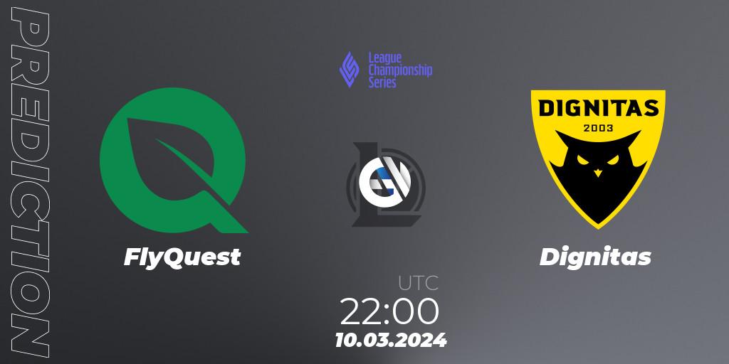 FlyQuest - Dignitas: прогноз. 10.03.2024 at 23:00, LoL, LCS Spring 2024 - Group Stage