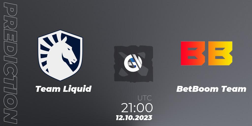 Team Liquid - BetBoom Team: прогноз. 12.10.2023 at 21:07, Dota 2, The International 2023 - Group Stage