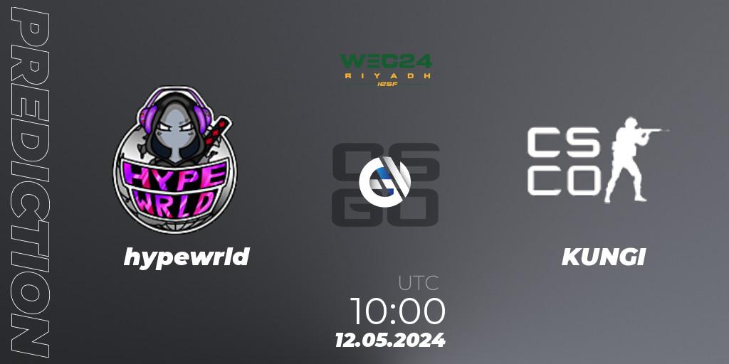 hypewrld - KUNGI: прогноз. 12.05.2024 at 10:00, Counter-Strike (CS2), IESF World Esports Championship 2024: Latvian Qualifier