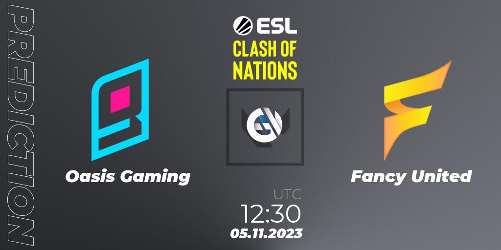 Oasis Gaming - Fancy United: прогноз. 05.11.23, VALORANT, ESL Clash of Nations 2023 - SEA Closed Qualifier