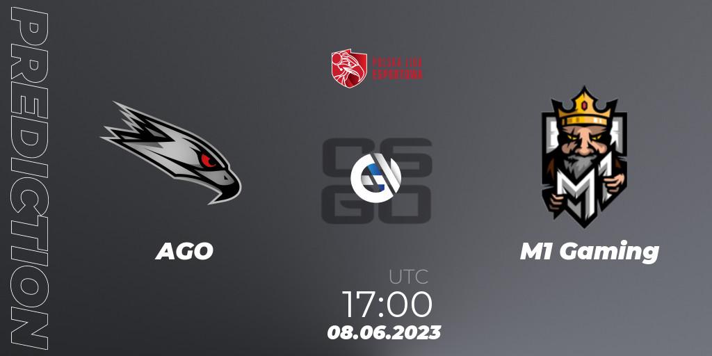 AGO - M1 Gaming: прогноз. 08.06.2023 at 17:00, Counter-Strike (CS2), Polish Esports League 2023 Split 2