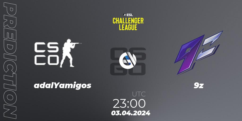 adalYamigos - 9z: прогноз. 03.04.24, CS2 (CS:GO), ESL Challenger League Season 47: South America