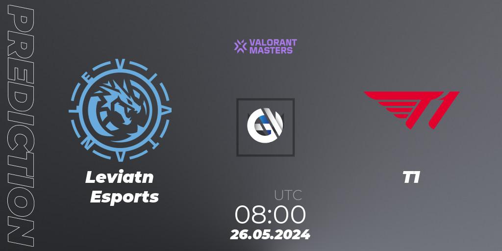 Leviatán Esports - T1: прогноз. 26.05.2024 at 08:00, VALORANT, VCT 2024: Masters Shanghai