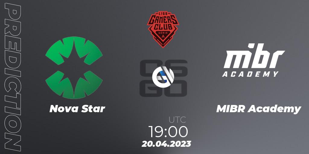 Nova Star - MIBR Academy: прогноз. 20.04.23, CS2 (CS:GO), Gamers Club Liga Série A: April 2023