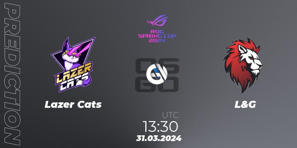 Lazer Cats - L&G: прогноз. 31.03.24, CS2 (CS:GO), Gameinside.ua ROG Spring Cup 2024