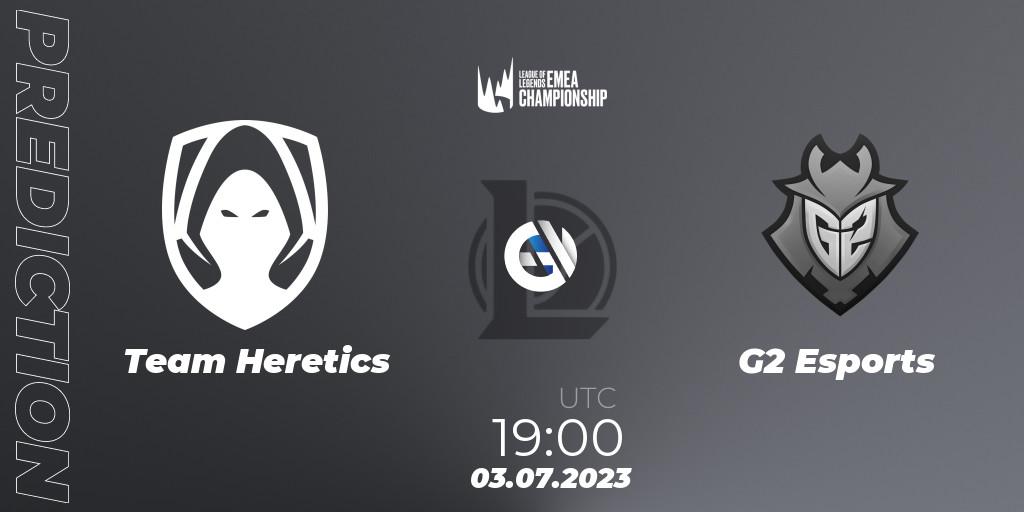 Team Heretics - G2 Esports: прогноз. 03.07.2023 at 19:00, LoL, LEC Summer 2023 - Regular Season