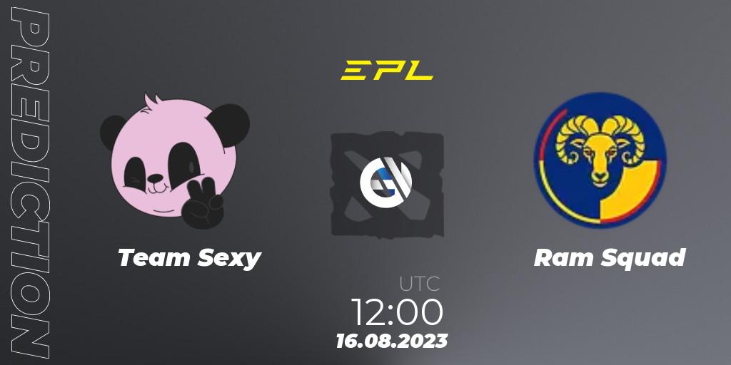 Team Sexy - Ram Squad: прогноз. 16.08.2023 at 12:07, Dota 2, European Pro League Season 11