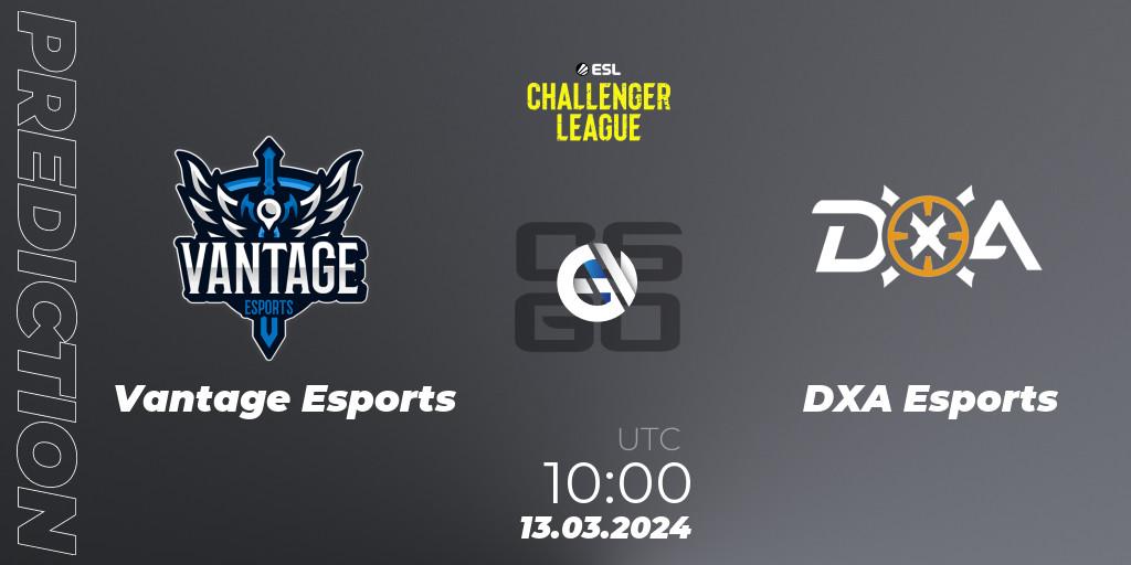 Vantage Esports - DXA Esports: прогноз. 13.03.2024 at 10:00, Counter-Strike (CS2), ESL Challenger League Season 47: Oceania