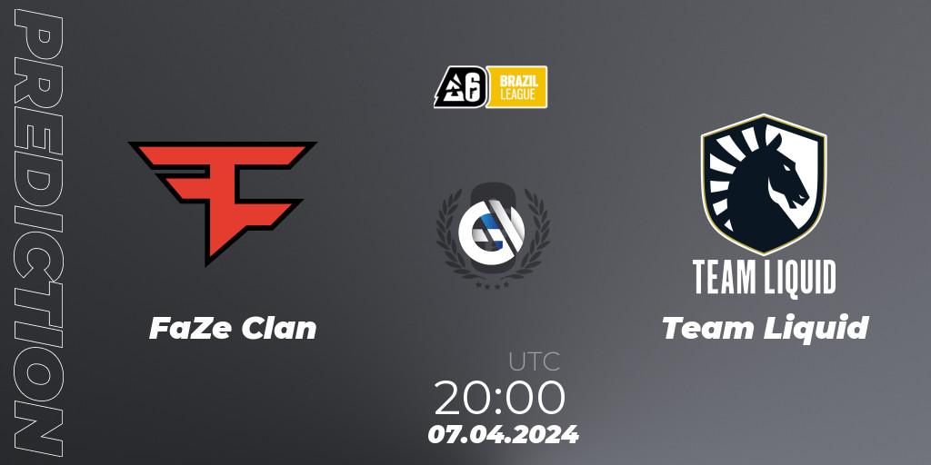 FaZe Clan - Team Liquid: прогноз. 07.04.2024 at 20:00, Rainbow Six, Brazil League 2024 - Stage 1