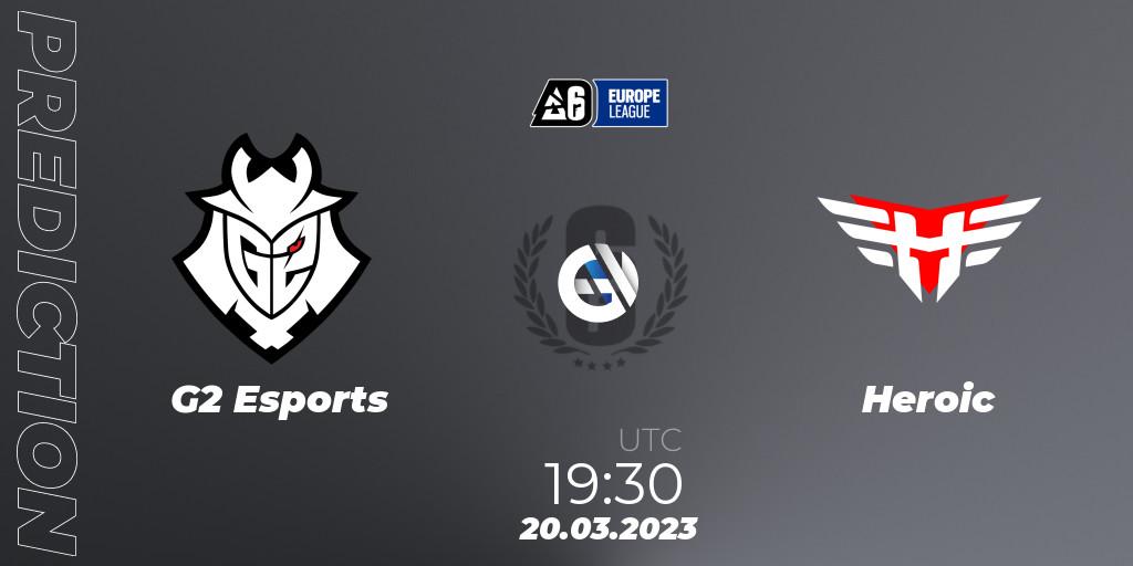 G2 Esports - Heroic: прогноз. 20.03.23, Rainbow Six, Europe League 2023 - Stage 1