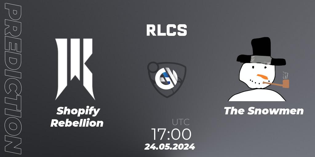 Shopify Rebellion - The Snowmen: прогноз. 24.05.2024 at 17:00, Rocket League, RLCS 2024 - Major 2: NA Open Qualifier 6