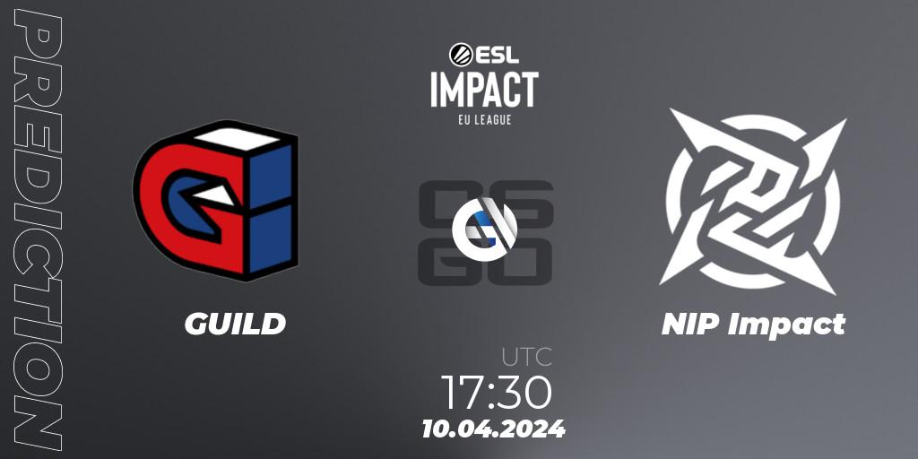 GUILD - NIP Impact: прогноз. 10.04.24, CS2 (CS:GO), ESL Impact League Season 5: Europe