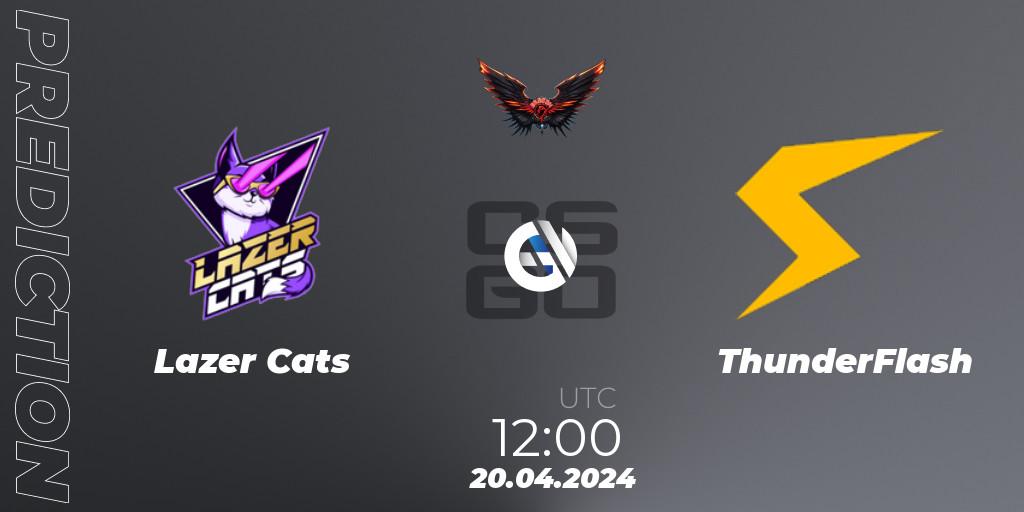 Lazer Cats - ThunderFlash: прогноз. 20.04.24, CS2 (CS:GO), Dragon Esports Club Cup