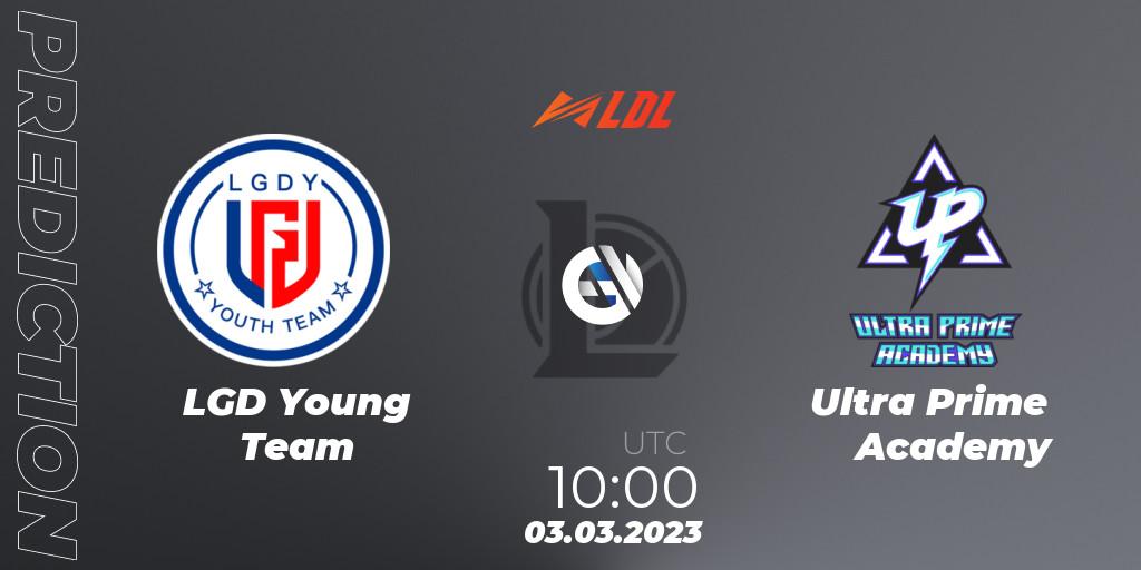 LGD Young Team - Ultra Prime Academy: прогноз. 03.03.2023 at 10:20, LoL, LDL 2023 - Regular Season
