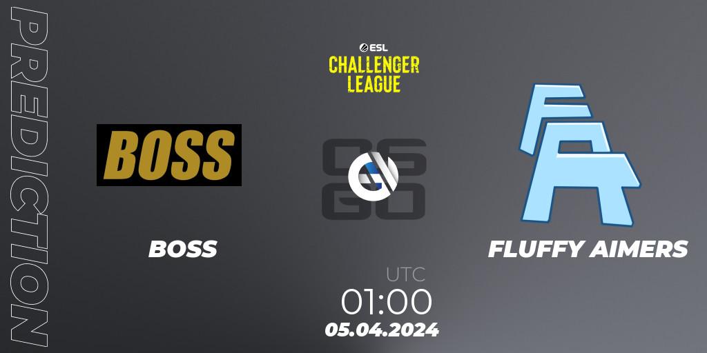 BOSS - FLUFFY AIMERS: прогноз. 05.04.2024 at 00:00, Counter-Strike (CS2), ESL Challenger League Season 47: North America