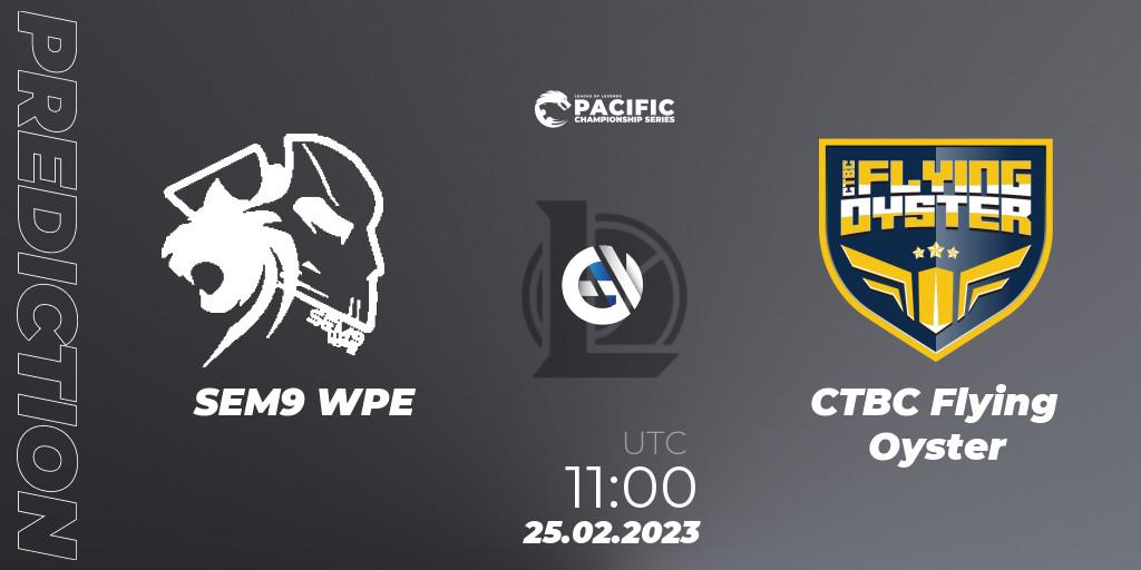 SEM9 WPE - CTBC Flying Oyster: прогноз. 25.02.2023 at 11:25, LoL, PCS Spring 2023 - Group Stage
