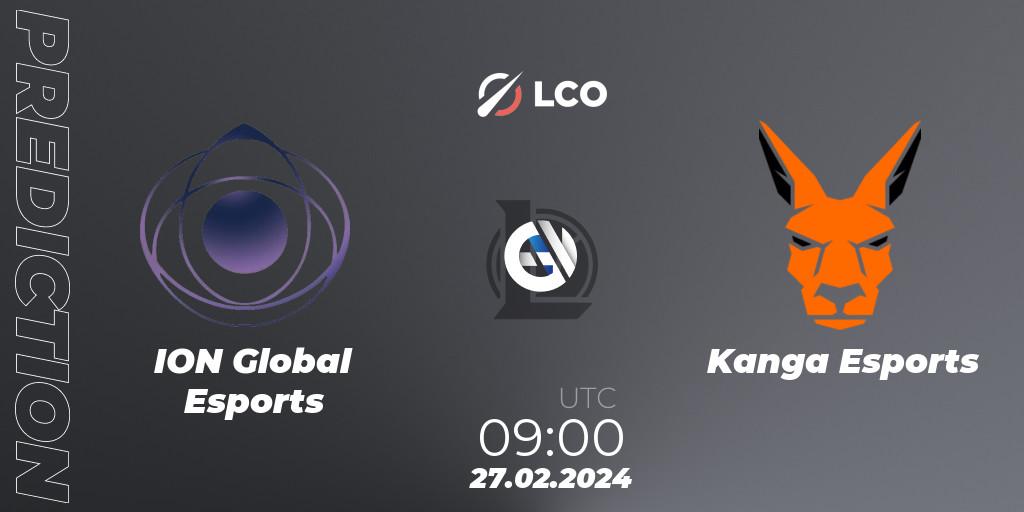 ION Global Esports - Kanga Esports: прогноз. 27.02.24, LoL, LCO Split 1 2024 - Playoffs