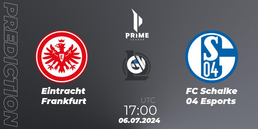 Eintracht Frankfurt - FC Schalke 04 Esports: прогноз. 06.07.2024 at 17:00, LoL, Prime League Summer 2024