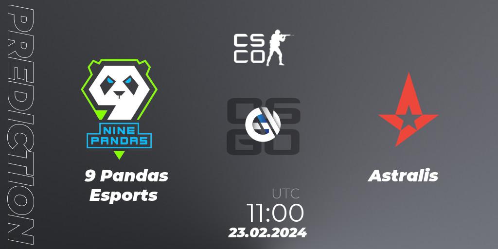 9 Pandas Esports - Astralis: прогноз. 23.02.2024 at 11:00, Counter-Strike (CS2), PGL CS2 Major Copenhagen 2024 Opening Stage Last Chance Qualifier