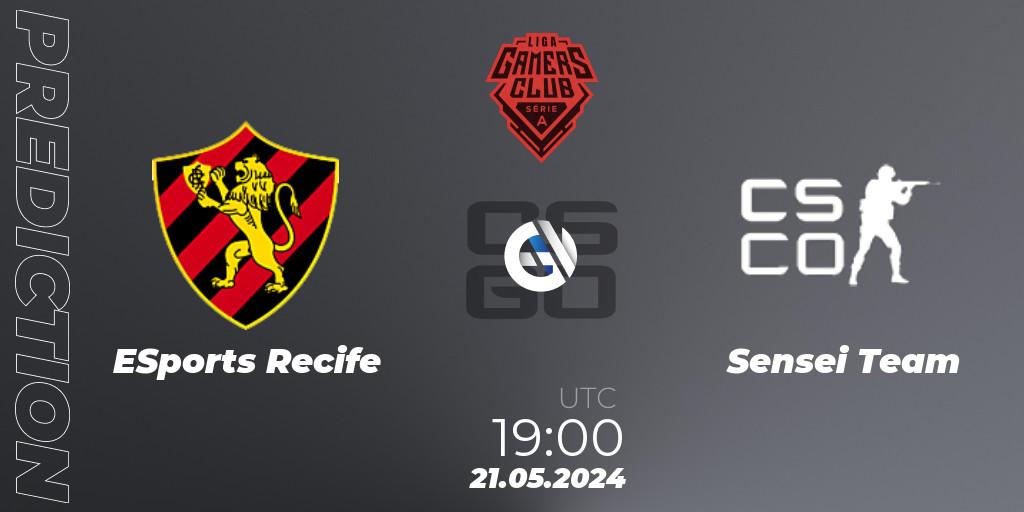 ESports Recife - Sensei Team: прогноз. 23.05.2024 at 22:00, Counter-Strike (CS2), Gamers Club Liga Série A: May 2024