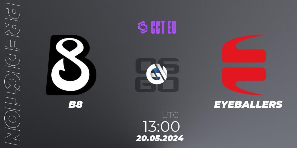 B8 - EYEBALLERS: прогноз. 20.05.2024 at 13:15, Counter-Strike (CS2), CCT Season 2 European Series #3