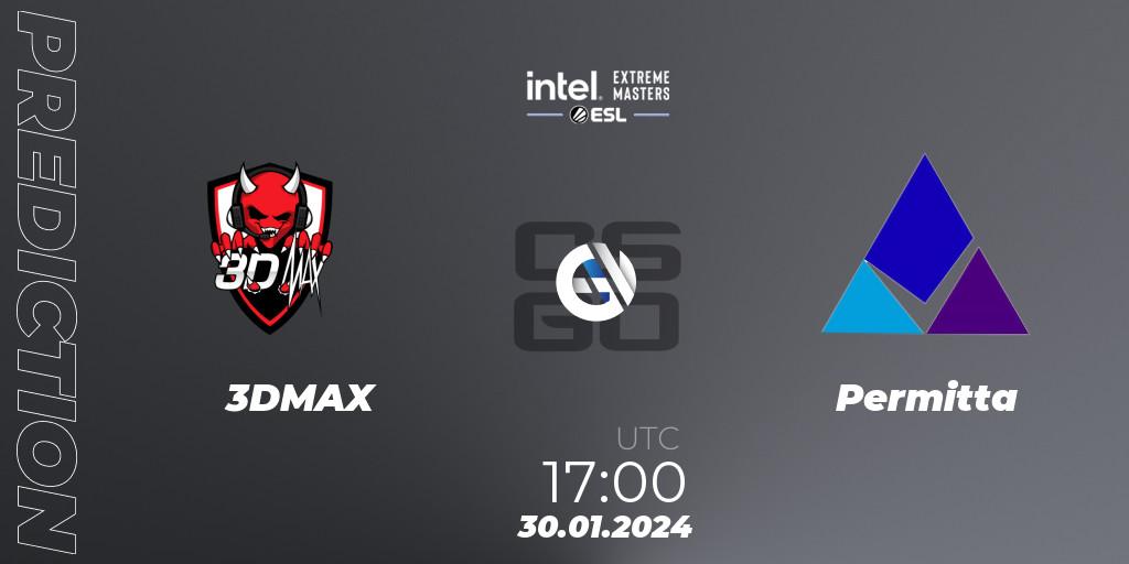 3DMAX - Permitta: прогноз. 30.01.2024 at 17:00, Counter-Strike (CS2), Intel Extreme Masters China 2024: European Open Qualifier #2