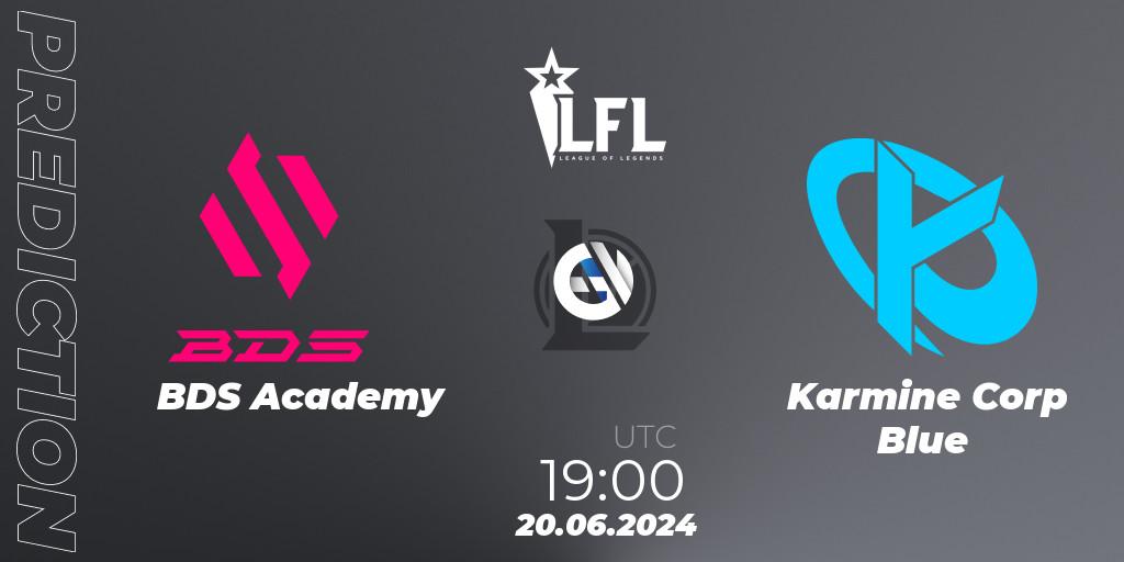 BDS Academy - Karmine Corp Blue: прогноз. 20.06.2024 at 19:00, LoL, LFL Summer 2024