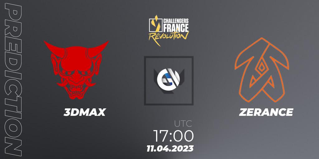 3DMAX - ZERANCE: прогноз. 11.04.2023 at 17:00, VALORANT, VALORANT Challengers France: Revolution Split 2 - Regular Season