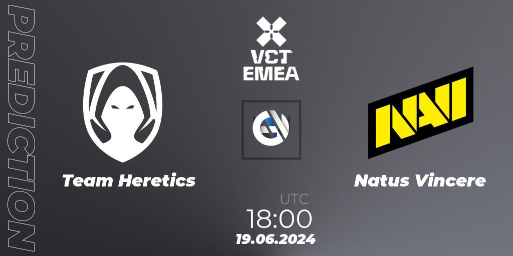 Team Heretics - Natus Vincere: прогноз. 19.06.2024 at 19:20, VALORANT, VALORANT Champions Tour 2024: EMEA League - Stage 2 - Group Stage