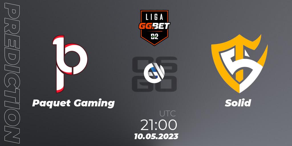 Paquetá Gaming - Solid: прогноз. 10.05.2023 at 21:00, Counter-Strike (CS2), Dust2 Brasil Liga Season 1