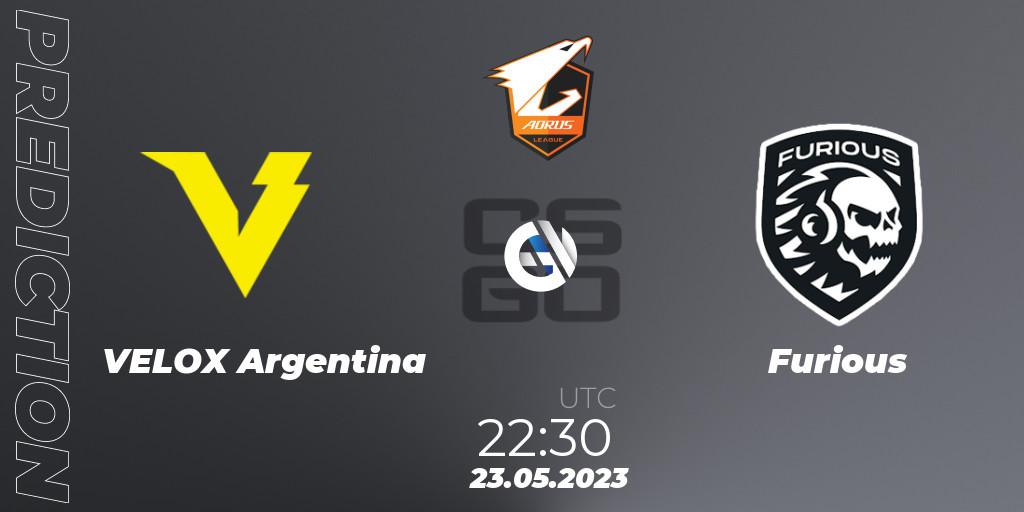 VELOX Argentina - Furious: прогноз. 23.05.23, CS2 (CS:GO), Aorus League Invitational 2023