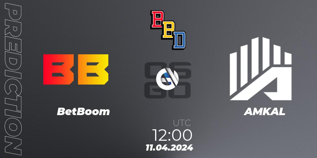 BetBoom - AMKAL: прогноз. 11.04.24, CS2 (CS:GO), BetBoom Dacha Belgrade 2024: European Qualifier