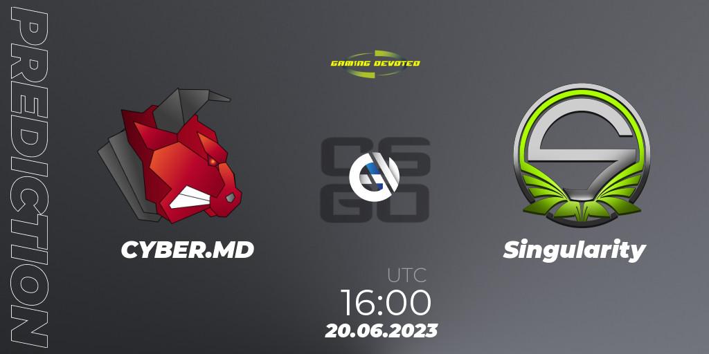 CYBER.MD - Singularity: прогноз. 26.06.2023 at 16:00, Counter-Strike (CS2), Gaming Devoted Become The Best: Series #2