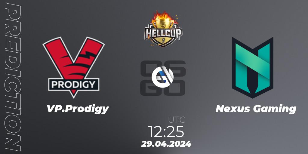 VP.Prodigy - Nexus Gaming: прогноз. 29.04.2024 at 12:25, Counter-Strike (CS2), HellCup #9