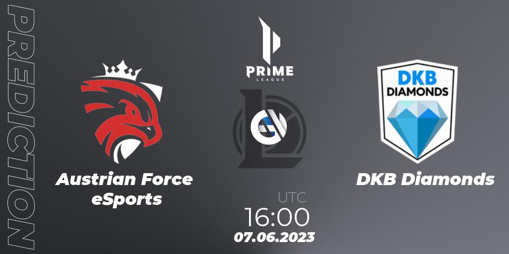 Austrian Force eSports - DKB Diamonds: прогноз. 07.06.23, LoL, Prime League 2nd Division Summer 2023