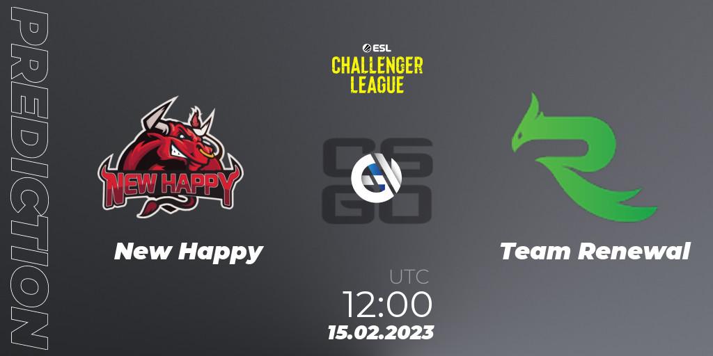 NewHappy - Team Renewal: прогноз. 25.02.23, CS2 (CS:GO), ESL Challenger League Season 44: Asia-Pacific